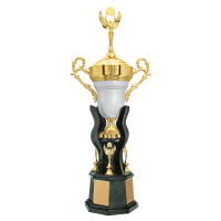 Troféu de Torneios e Campeonatos - Prata Texturizado