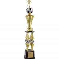 Troféu de Futebol Dourado c/ Bola Prata 