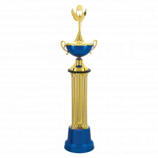 Troféu de Torneios e Campeonatos - Azul Acetinado