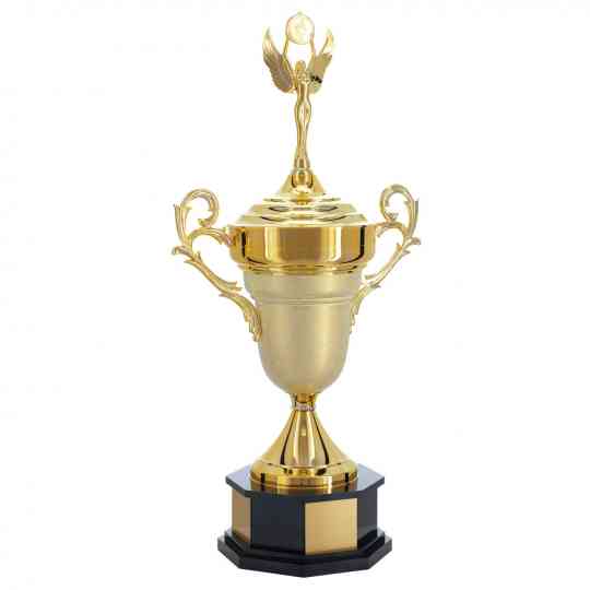 Troféu de Torneios e Campeonatos - Dourado Texturizado