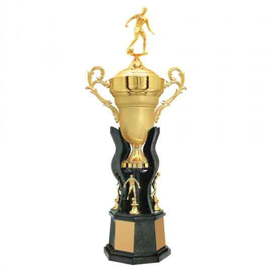 Troféu de Torneios e Campeonatos - Dourado Texturizado