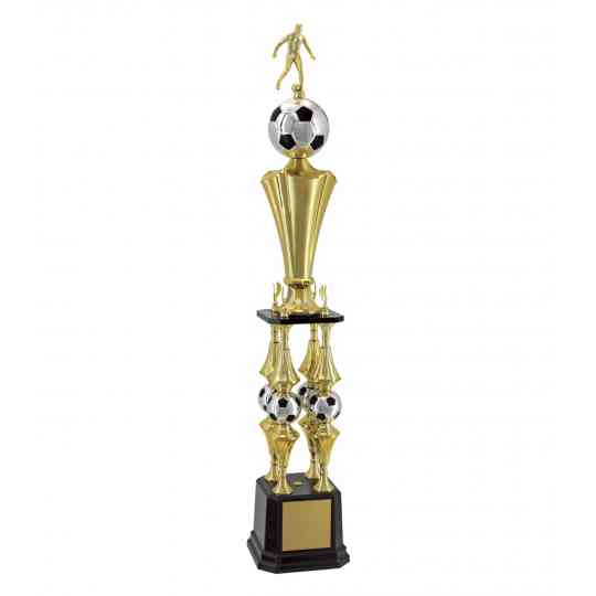 Troféu de Futebol Dourado c/ Bola Prata 