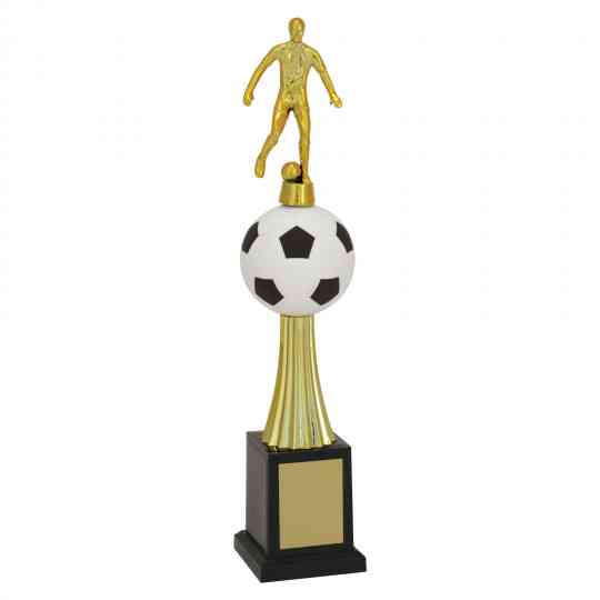 Troféu de Torneios e Campeonatos - Bola Preto e Branco - Futebol