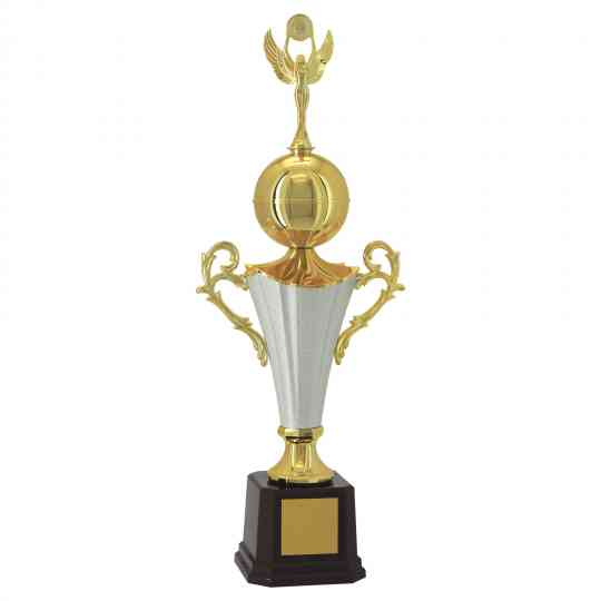 Troféu dourado com prata fosco 400981