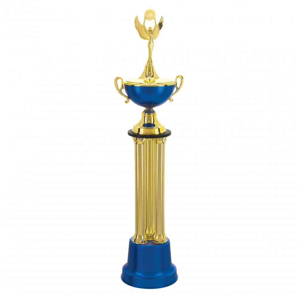 Troféu de Torneios e Campeonatos - Azul Acetinado