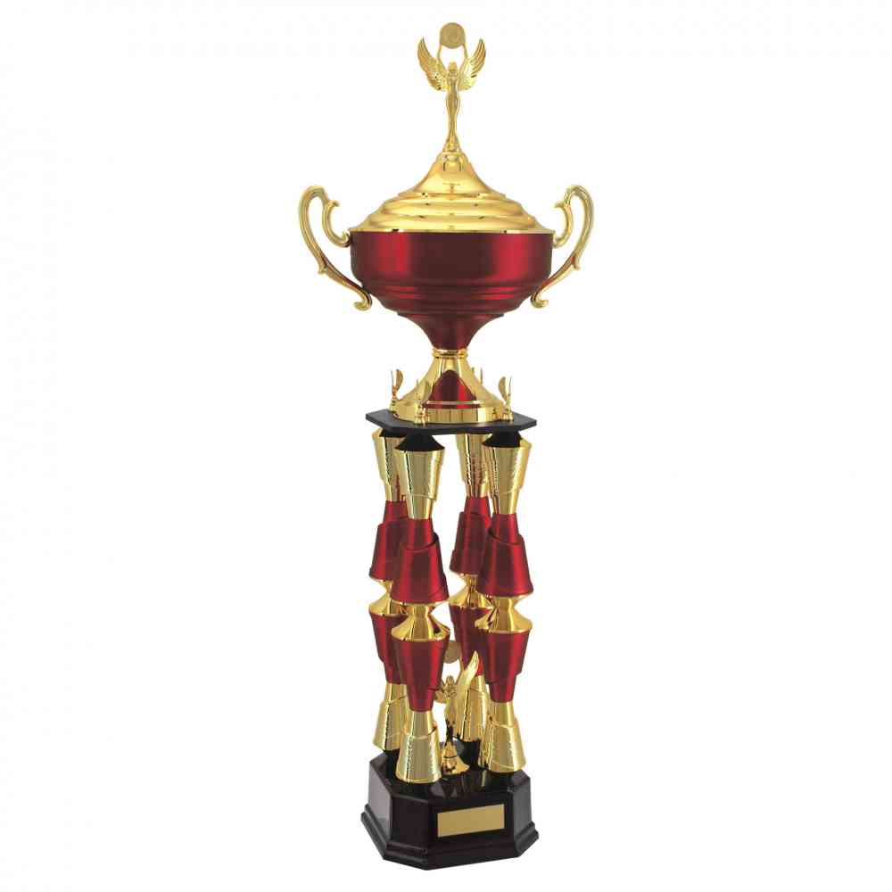 Troféu de Torneios e Campeonatos - Dourado & Vermelho